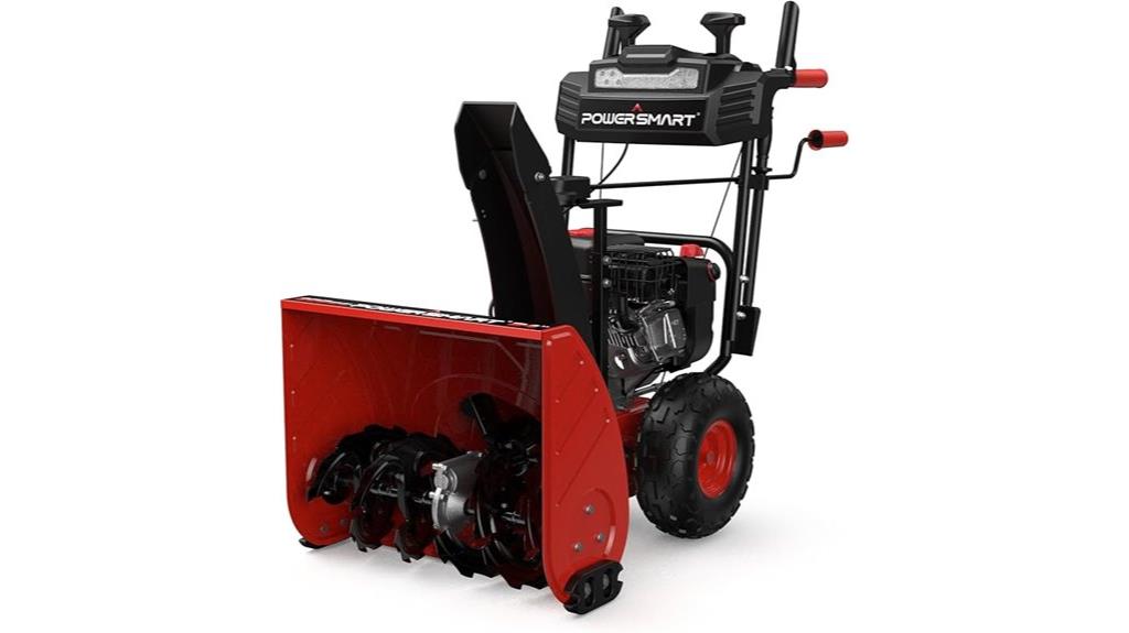 powerful gas snow blower