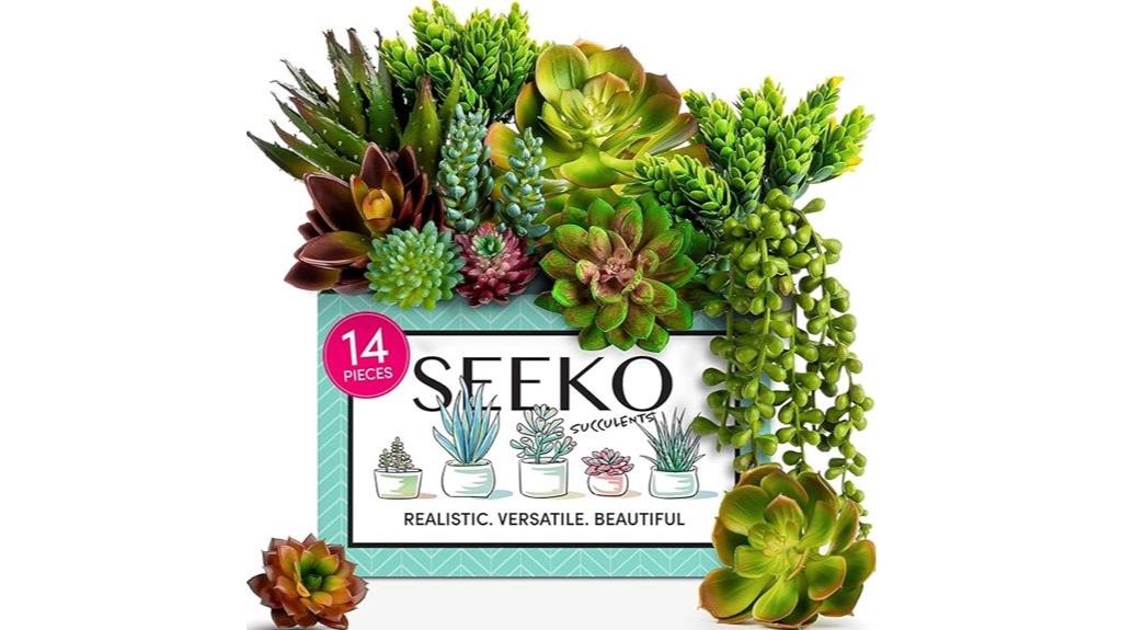 premium assorted faux succulents