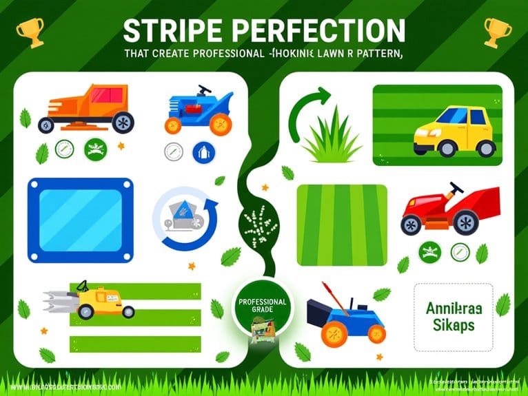 professional lawn mower patterns