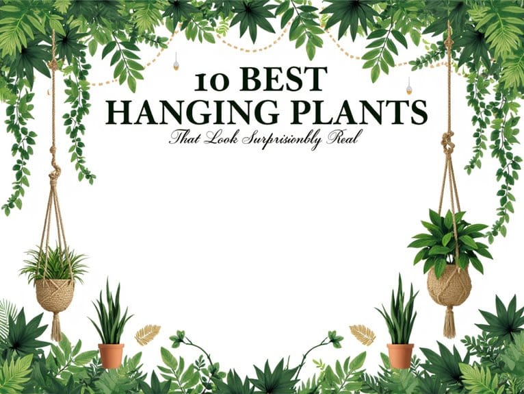 realistic artificial hanging plants