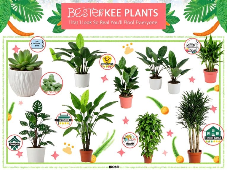 realistic looking fake plants