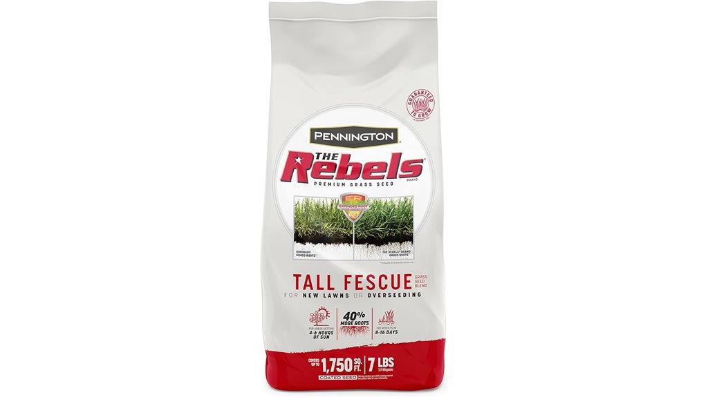 rebels tall fescue seed