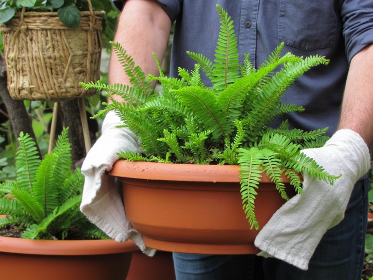 relocating container garden care