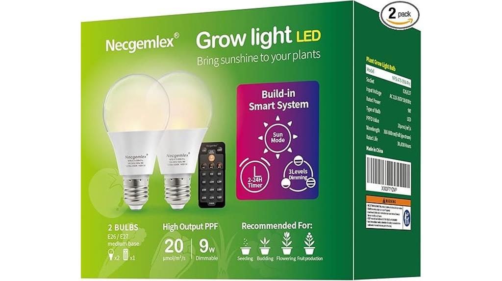 remote controlled led grow lights