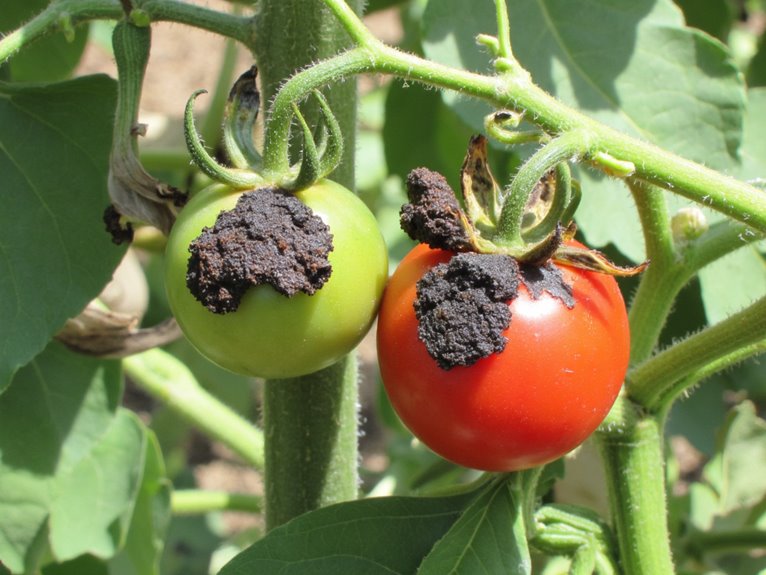 remove affected tomatoes promptly