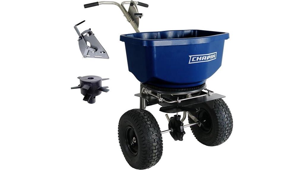 rock salt spreader machine