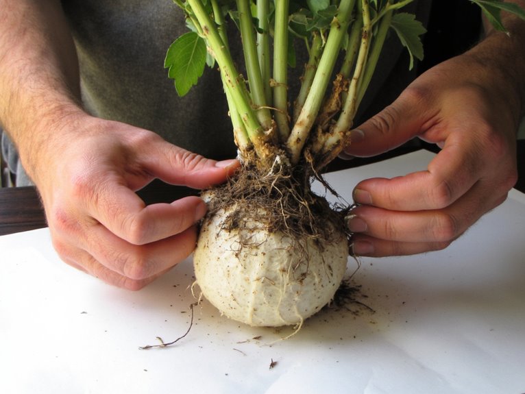 root trimming for growth