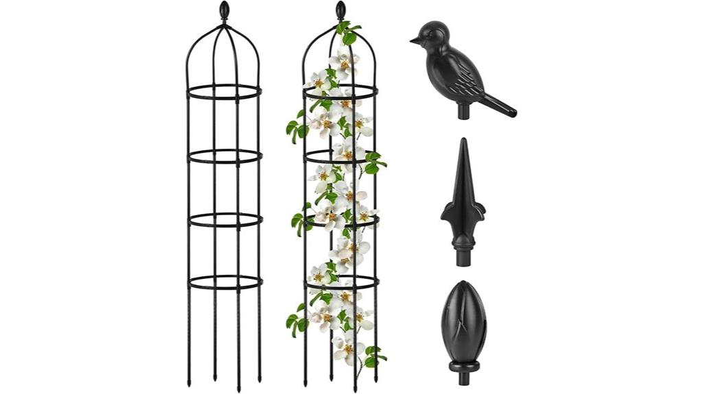 round metal garden trellis