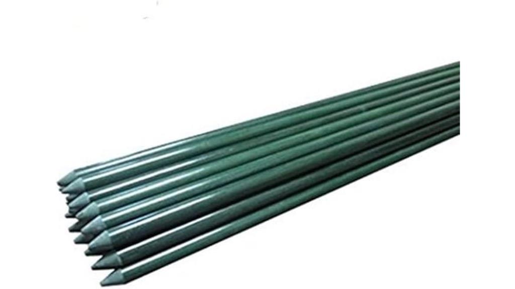 rust free fiberglass garden stakes