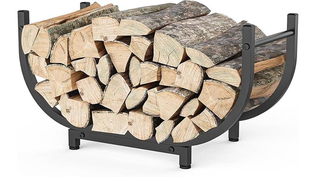 rustproof firewood storage rack