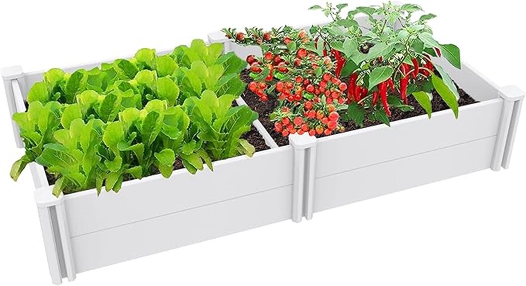 screwless vinyl garden bed