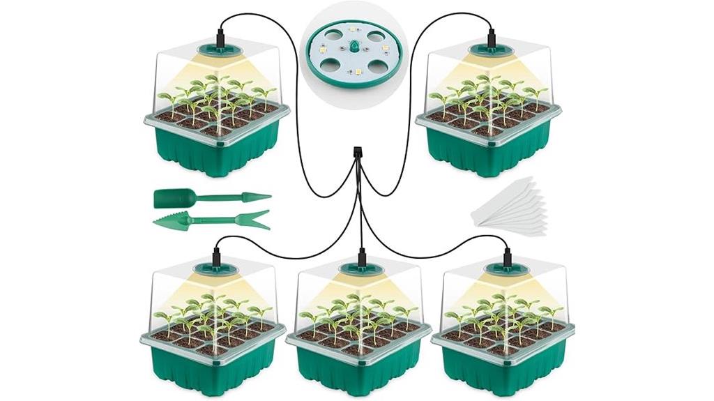 seed tray with grow light