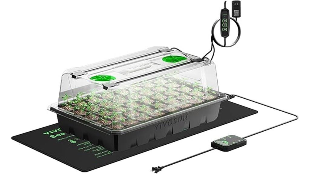 seed trays with lights