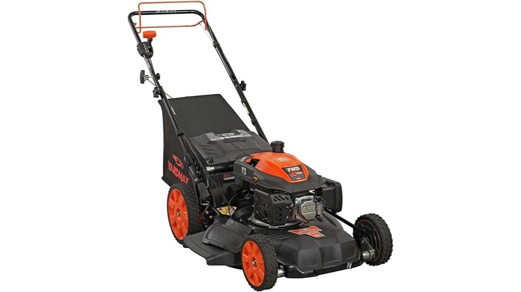 self propelled gas lawn mower