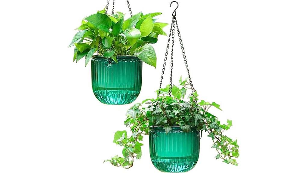self watering hanging planters