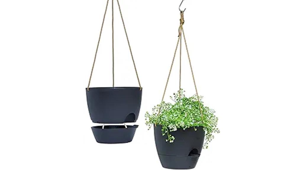 self watering hanging planters