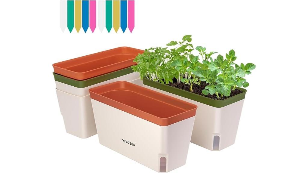 self watering herb planter boxes