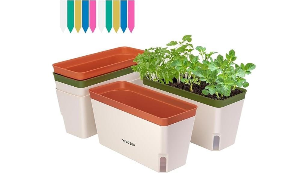 self watering herb planter boxes