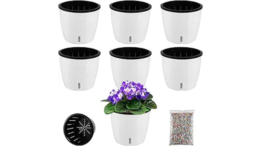 self watering indoor plant pots