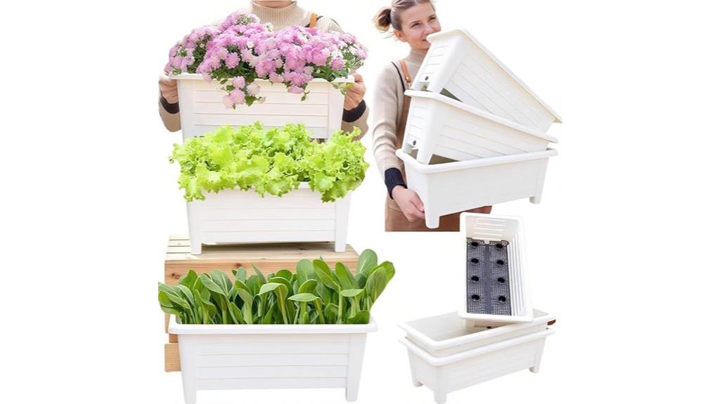 self watering indoor plant pots