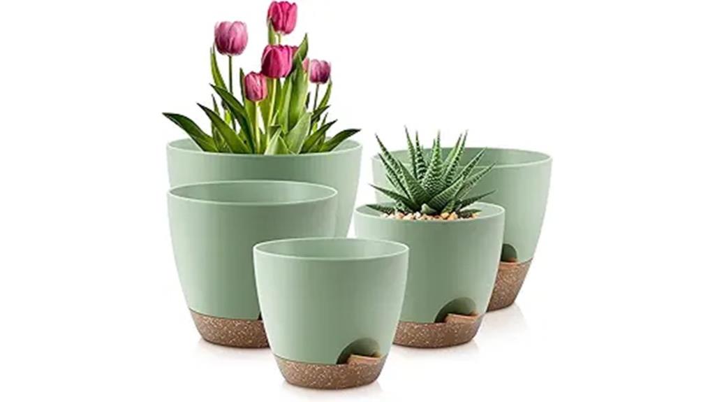 self watering plant pots