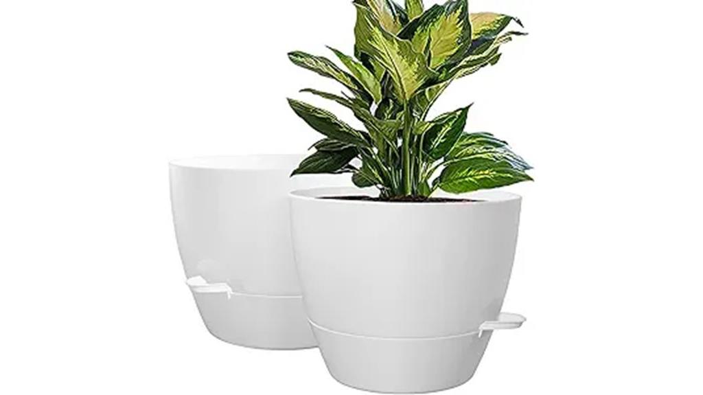self watering planter duo