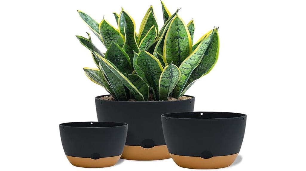 self watering planter set
