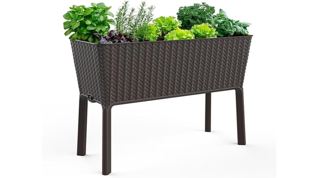 self watering raised garden bed