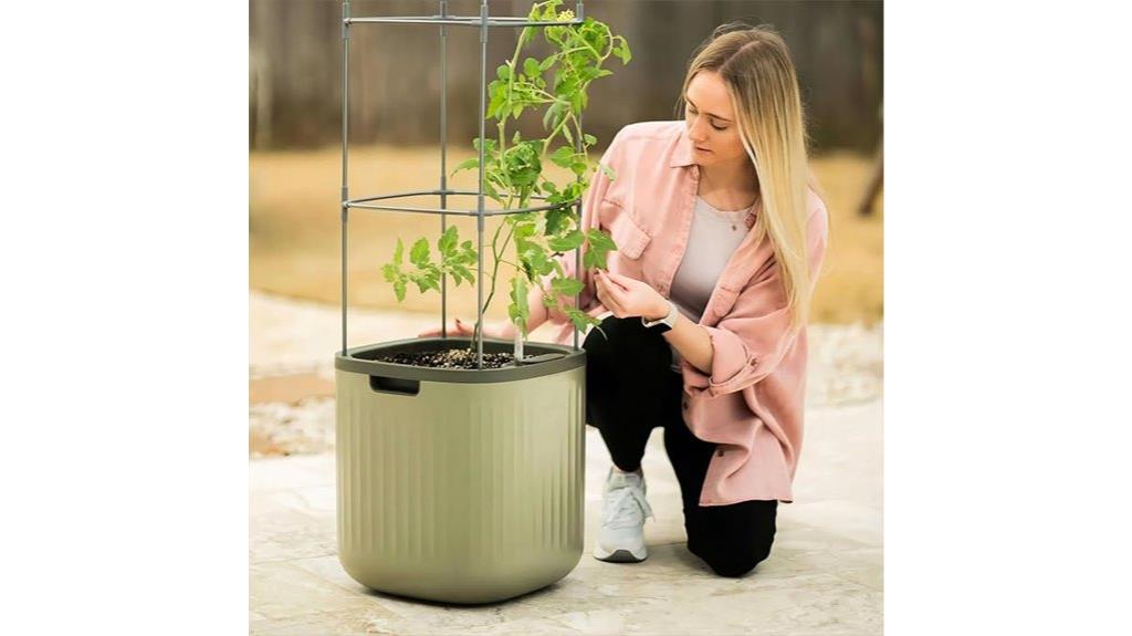 self watering raised garden bed
