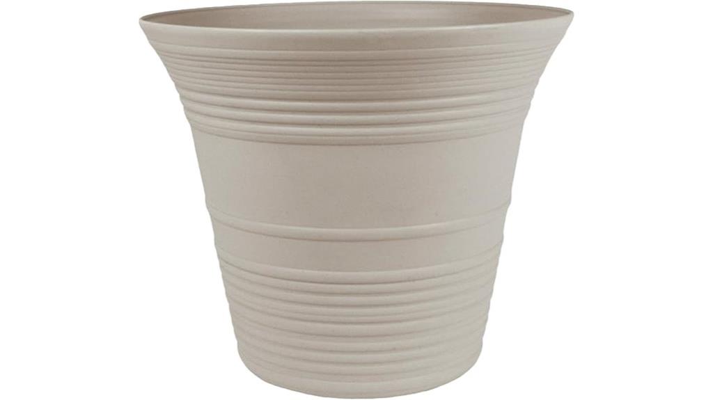 self watering round planter
