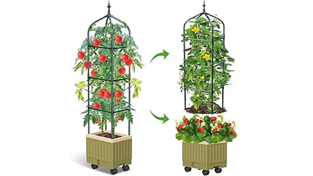 self watering vegetable planter box