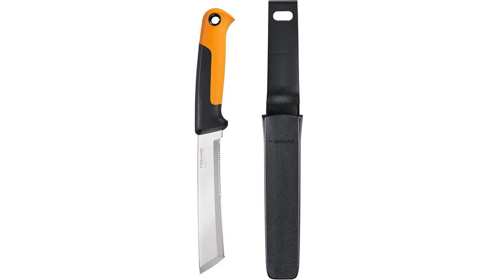 serrated edge harvesting knife