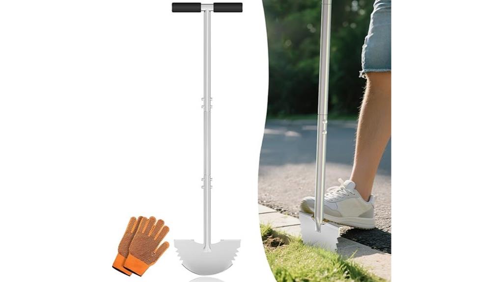 serrated half moon edger