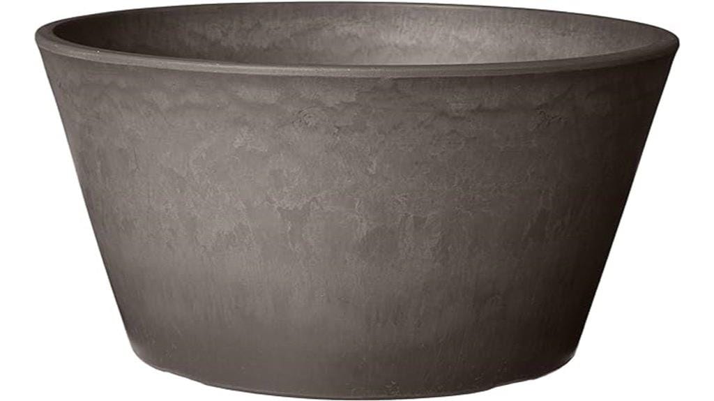 shallow bulb pan planter