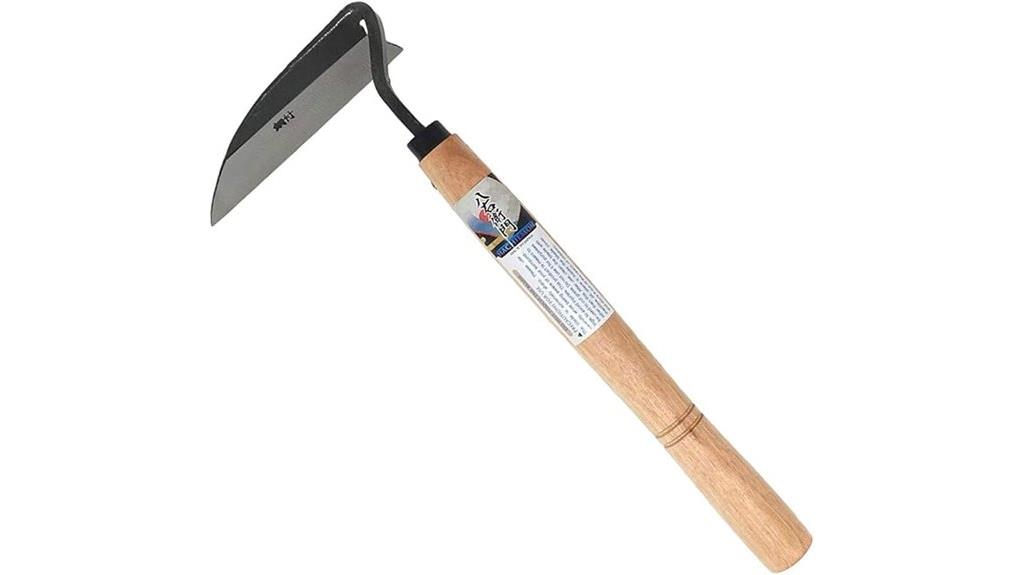 sharp japanese weeding tool