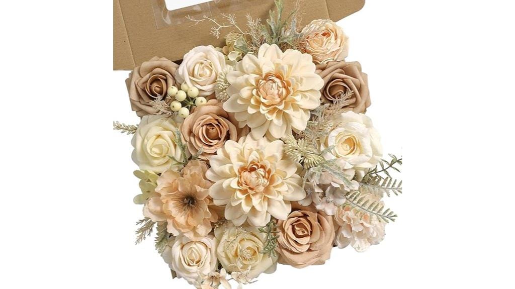 silk fake roses set