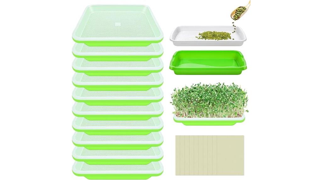soil free seed sprouting trays