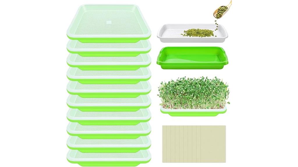 soil free seed sprouting trays