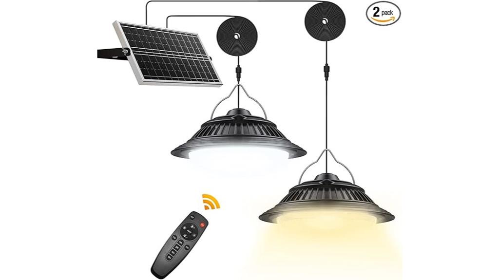 solar dimmable shed lights