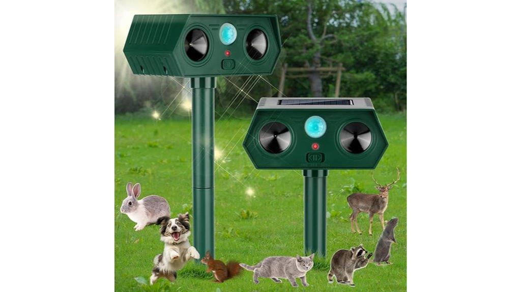 solar powered animal deterrent devices