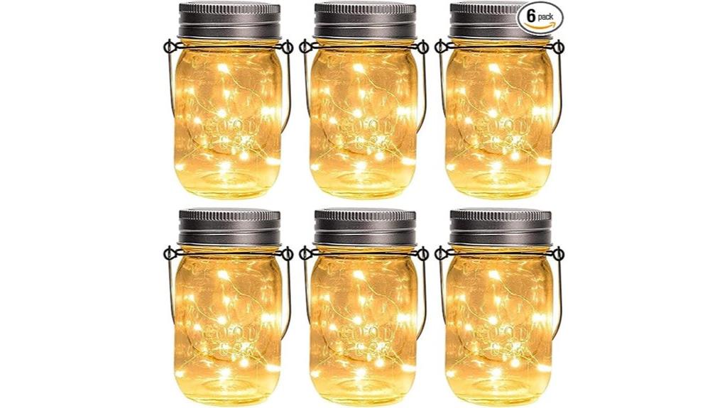 solar powered mason jar lights