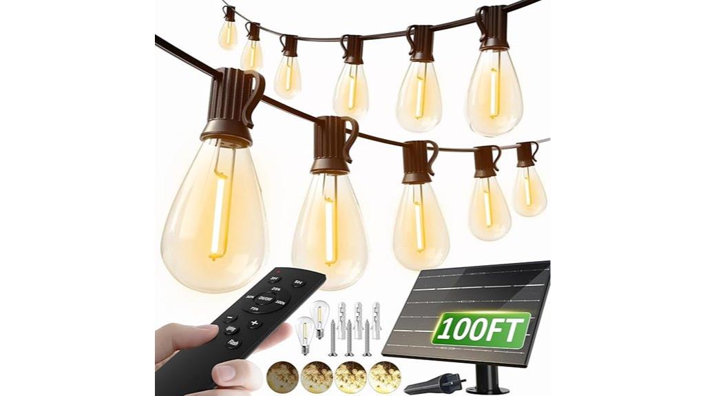 solar string lights remote