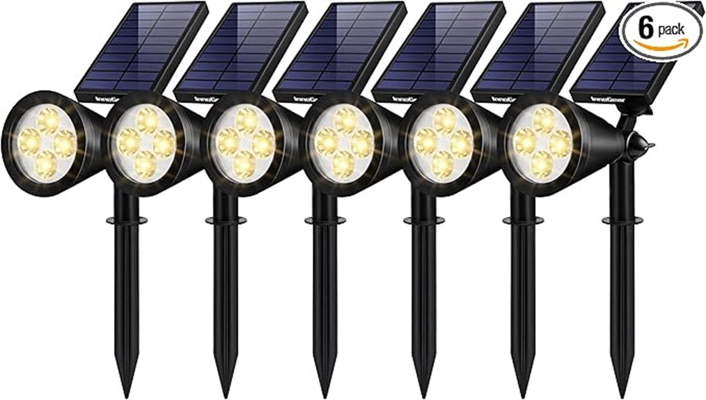 solar waterproof garden lights