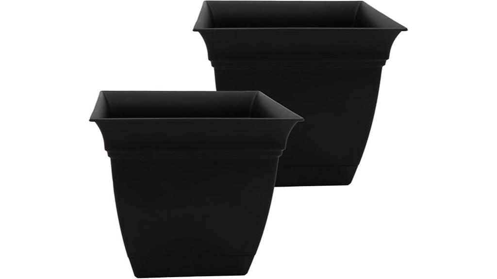 square plastic planters bundle