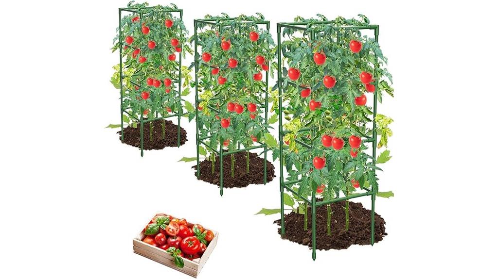 square tomato plant supports