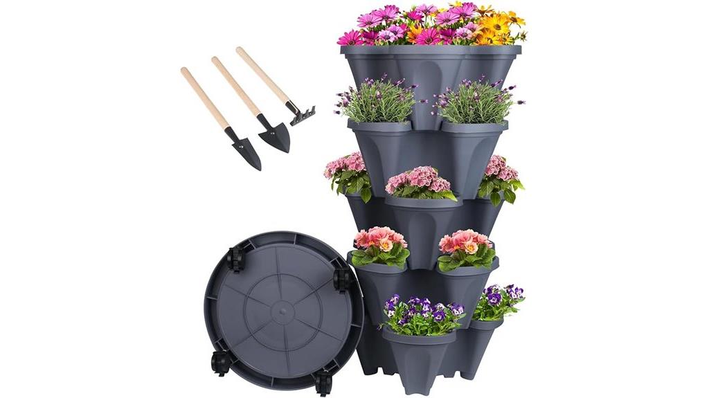 stackable garden planter system