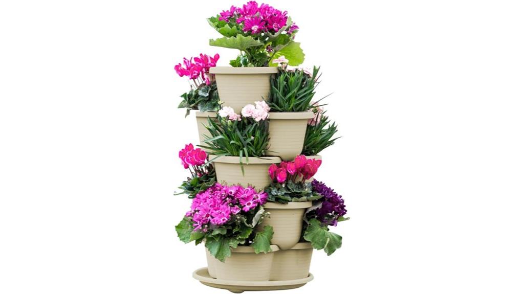 stackable planter for gardening