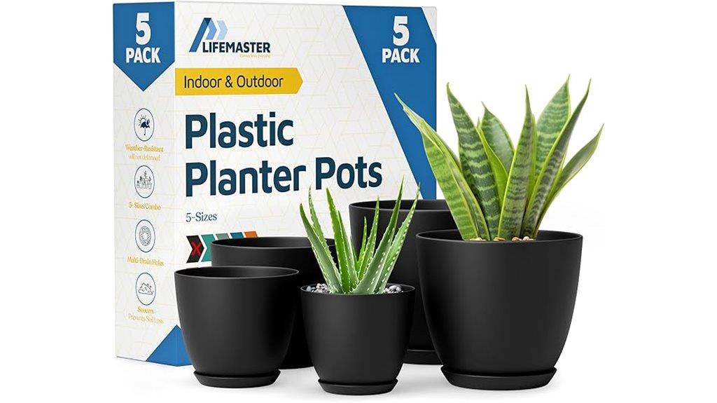 stackable pots with drainage