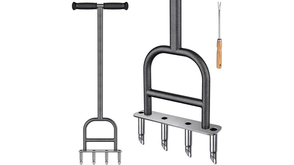 stainless steel lawn aerator