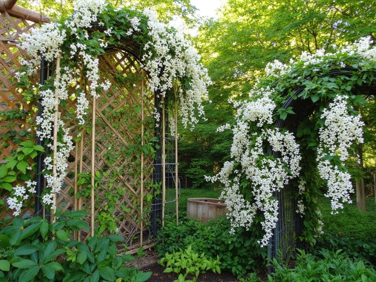 stunning jasmine garden trellises
